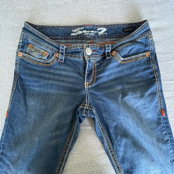 Seven7 Boot Cut Jeans Size 10P - Picture 1 of 16